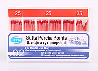 Гутаперча HTM №25 120 шт гутаперчивые штифты