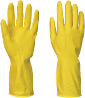 Перчатки латексные бытовые A800 Желтый, M Перчатки химостойкие
