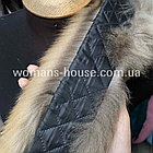 Комірова облямівка зі шкіри єнота довжина 80 см. за підкладкою 6 см., фото 2