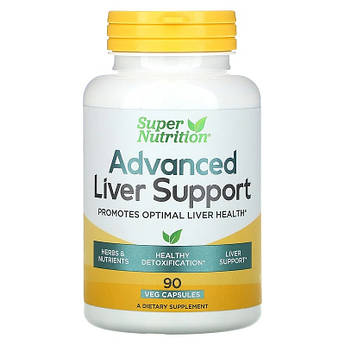 Super Nutrition, Advanced Liver Support, Покращена підтримка печінки, 90 капсул вегетаринских