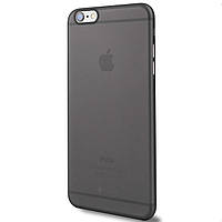 Прозрачный силиконовый чехол Silicone Case 0.9mm for iPhone 6/6S, Black
