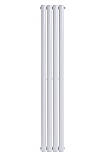 Вертикальний дизайнерський радіатор опалення ARTTIDESIGN Rimini II 4/1500/236/50 білий матовий, фото 4