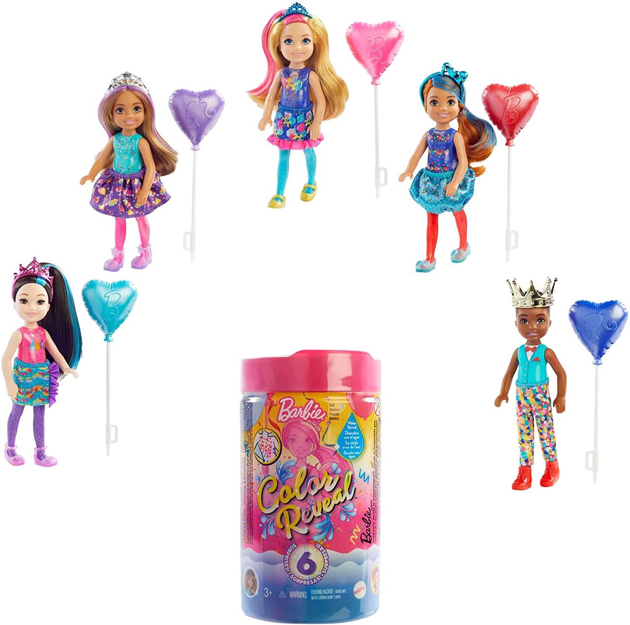 Лялька Барбі Челсі Сюрприз Кольорове перевтілення Вечірка Barbie Chelsea Color Reveal Party