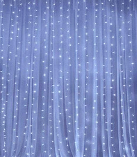 Світлодіодна гірлянда Штора 240LED 3x2m білий холодний/проз IP20 Код.59381