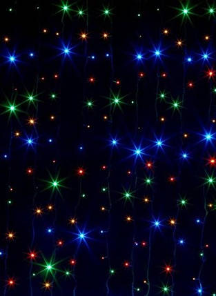 Світлодіодна гірлянда Штора 240LED 3x2m RGB Мікс/проз IP20 Код.59382, фото 1