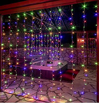 Світлодіодна гірлянда Штора 240LED 3x2m RGB Мікс/проз IP20 Код.59382, фото 5