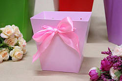Коробка квіткова подарункова збірна "Трапеція міні" 10*15*15 см 10 шт./пач.