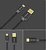 Кабель для зарядки і синхронізації Vention USB 2.0 A - micro USB B 1 м Black (CADBF), фото 3