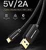 Кабель для зарядки і синхронізації Vention USB 2.0 A - micro USB B 1 м Black (CADBF), фото 6