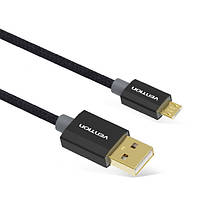 Кабель для зарядки и синхронизации Vention USB-A 2.0 - micro USB B 0.5 м Black (CADBD)