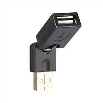 Адаптер перехідник поворотний Alitek USB Male (тато) — USB Female (мама), 360 градусів, фото 5