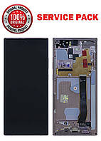 Дисплейний модуль (екран) для Samsung N985 Galaxy Note 20 Ultra Bronze Оригінал У рамці 100% SERVICE PACK