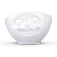 Салатник порцеляновий 500 мл Сміхотерапія Tassen TASS10701/TA білий
