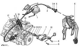 Система управління зчепленням VW T4