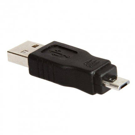 Адаптер перехідник Alitek USB M (тато) — Micro USB M (тато), фото 3