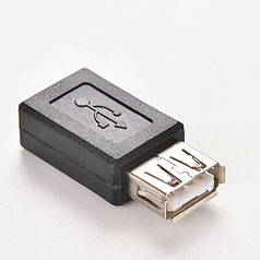 Перехідник адаптер Alitek USB F — Micro USB F (мамама-мама)
