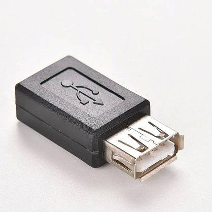 Перехідник адаптер Alitek USB F — Micro USB F (мамама-мама), фото 1