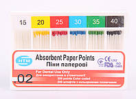 Штифты бумажные НТМ №15-40 ассорти 200шт