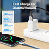 Кабель зарядний USB C Cable 3A Fast Charging 5FT Premium Nylon Braided 1 м Black (CODHF), фото 8