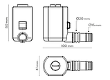 Сухий механічний обслуговваний сифон "MINI 2". Vecamco. (Італія), фото 3