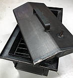 Домашня коптильня Средняя Воронена з гідрозатворіом 470х270х280 2.1 мм Україна, фото 3