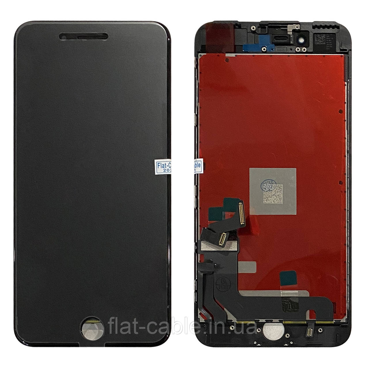 Дисплей (модуль) iPhone 7 Plus (A1661/ A1784/ A1785) Чорний Original замінений шлейф