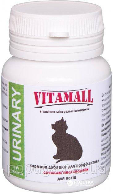 Кормова домішка VitamAll Urinary для профілактики сечокам'яної хвороби кішок 100 таблеток