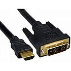 Кабель HDMI - DVI, 2 метра