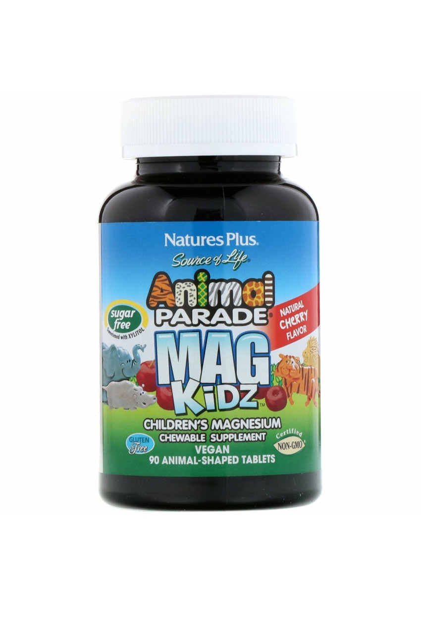 Nature's Plus Магній для дітей Animal Parade, MagKidz, 90 таблеток