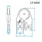 Шарнірний механізм для сходів INTERTOOL LT-6001, фото 3