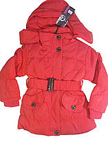 Куртка для дівчаток на хутряній підкладці, Crossfire, розміри 3/4 роки корал, арт. CR-652