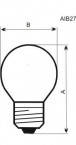 Лампа світлодіодна куля G45 5W E27 4000K алюмопластиковий корпус (G45-012), фото 2