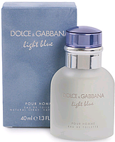 Оригинал Dolce Gabbana Light Blue Pour Homme 40 мл ( Дольче Габбана Лайт Блю ) туалетная вода