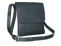 Чоловіча сумка-планшет GS шкіряна 27*23*3 см чорна
