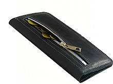 Жіночий шкіряний гаманець купюрник GS чорний