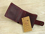 Жіночий гаманець гаманець GS шкіряний бордовий, фото 2