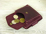 Жіночий гаманець гаманець GS шкіряний бордовий, фото 5