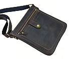 Чоловіча сумка-планшетка GS шкіряна 22*20*3 см коричнева, фото 2