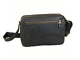 Чоловіча сумка крос-боді GS шкіряна 19*25*5 см коричнева, фото 4