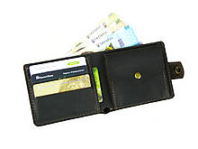 Чоловічий шкіряний гаманець портмоне GS коричневий