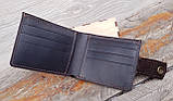 Чоловічий шкіряний гаманець GS портмоне коричневий, фото 4