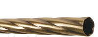Труба твистер на кованый карниз 2 метра, диаметр 16 мм (Антик, Сатин, Золото, Медь, Хром)