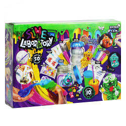 Дитяча креативна творчість Slime Laboratory Danko Toys SLab-01-01U навчальний слайм гліттер пластилін для дітей