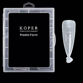 Верхні форми для нарощування нігтів KOPER в контейнері, 120 шт./уп. Мигдаль №87