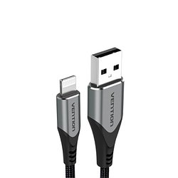 Кабель зарядний Vention MFI USB to Lightning для iPhone iPad Braided 0.5 м Black (LABHD)