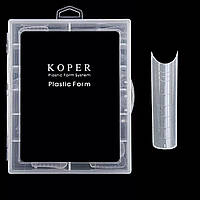Верхні форми для нарощування нігтів KOPER в контейнері, 120 шт./уп. Арка №88