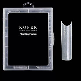 Верхні форми для нарощування нігтів KOPER в контейнері, 120 шт./уп. Арка №88