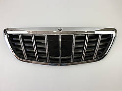 Решітка радіатора на Mercedes S-Class W222 2013-2020 рік GT Panamericana ( Чорна з хромом )
