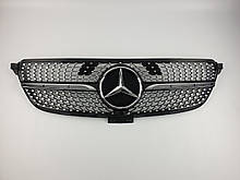 Решітка радіатора на Mercedes GLE-Class Coupe C292 2015-2019 рік Diamond ( Чорна з хром вставками )