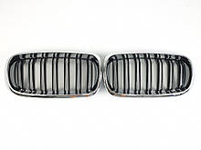Ніздрі на BMW X5 F15 2013-2018 рік Чорні Глянсові Хром Рамка ( Подвійні M-Look )